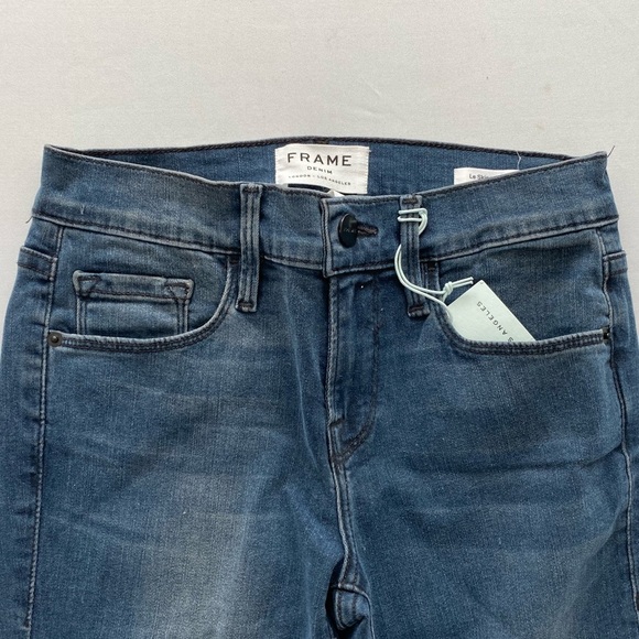 NWT Frame Denim Le Skinny de Jeanne Frayed Hem - Picture 4 of 10